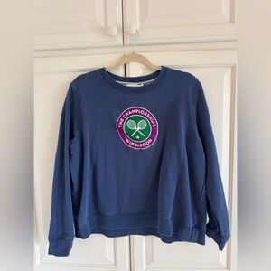 Wimbledon Blue Sweatshirt with Logo